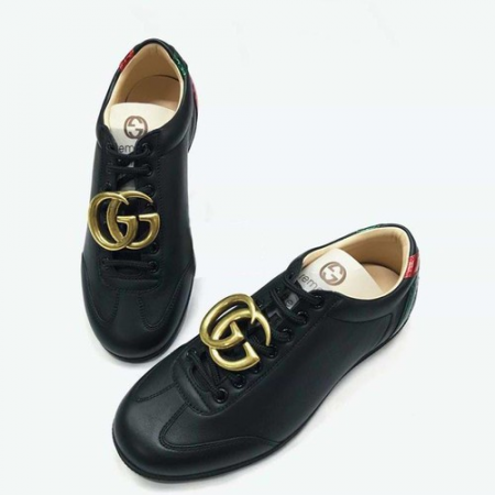 Giày Gucci Calfskin Black Sneaker Màu Đen Size 41