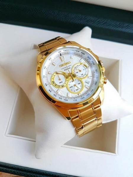 15 kiểu đồng hồ Seiko nam màu silver & gold chính hãng giá tốt |luminous  white
