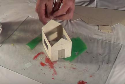 Hướng dẫn làm nhà bằng bìa mô hình từ bìa cứng cách làm nhà bằng bìa cát  tông đơn giản