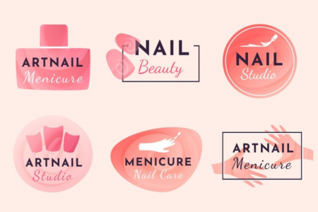 mẫu logo nail mi đẹp độc đáo