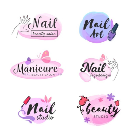 mẫu logo nail mi đẹp độc đáo