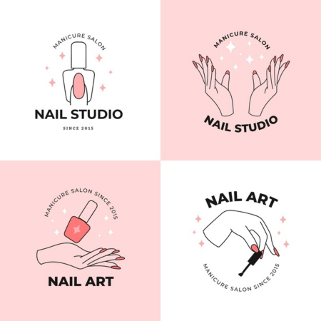 mẫu logo nail mi đẹp độc đáo