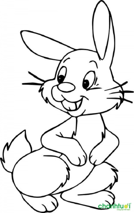 Link tải 55 tranh tô màu con thỏ đáng yêu dễ thương cho bé