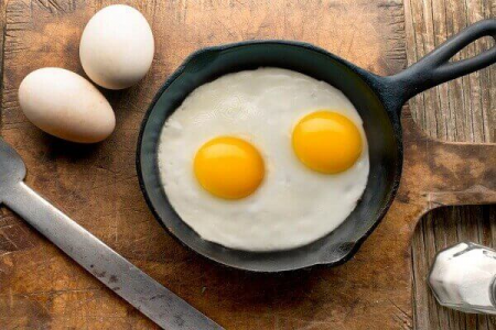 Egg whites have no cholesterol - Cách làm trứng ốp la bằng tiếng Anh - How to make Omelette