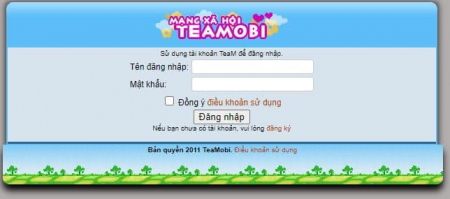 Các bạn đăng nhập vào mạng xã hội TeaMobi
