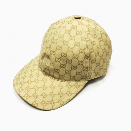 Mũ Gucci Children's Original GG Canvas Hat Vân Mono Màu Vàng