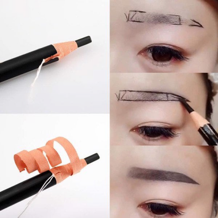 Say goodbye to uneven and thin eyebrows with our eyebrow pencil that promises flexibility, smooth application, and a full, natural finish. Don\'t believe us? Click on this image to see the incredible transformation.