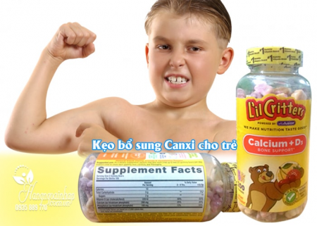 Calcium Gummy Bears With Vitamin D Kẹo Dẻo Bổ Sung Canxi Cho Bé