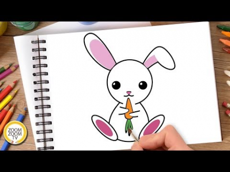 Hướng dẫn cách vẽ CON THỎ, Tô màu CON THỎ - How to draw a Bunny Rabbit