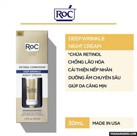 Công dụng của RoC Retinol Correxion Deep Wrinkle Night Cream