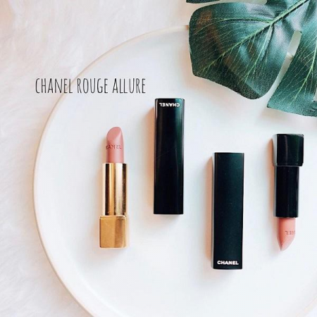 Son Chanel Allure màu 49 La Petillante và son dưỡng môi Estee Lauder Lip  Conditioner  Review mỹ phẩm của Phương Dung  phuongdungreviewcom