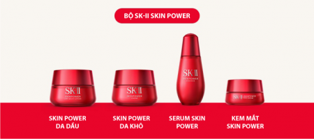 Bộ chống lão hóa SK-II màu đỏ mới Skin Power