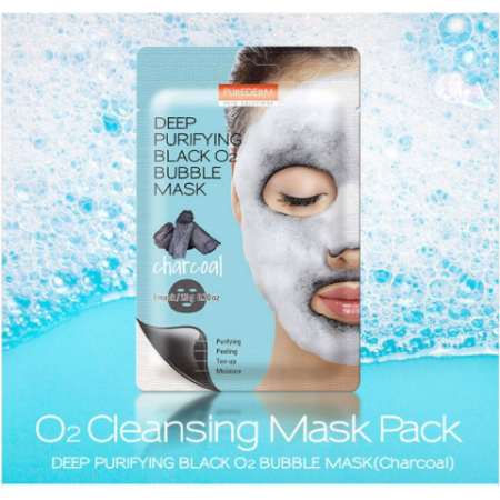 mặt nạ sủi bọt Purederm Deep Purifying O2 Bubble Mask