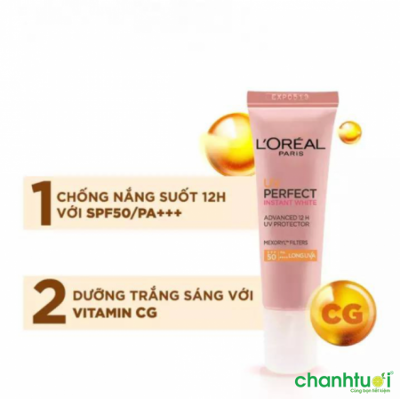 Kem chống nắng L'Oreal UV Perfect Instant White (15ml)