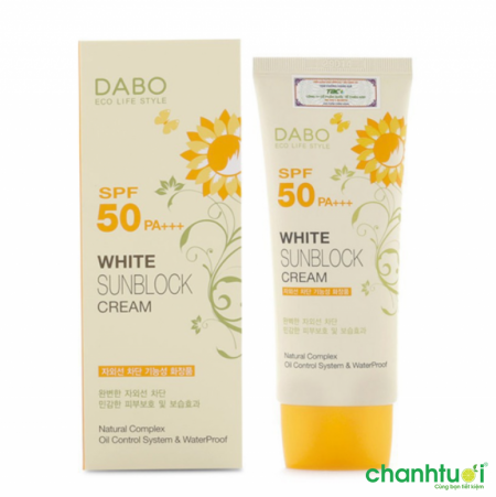Kem chống nắng DABO White Sunblock Cream SPF50 PA+++ 70ml