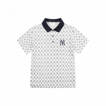 Áo Phông MLB Monogram Allover Collar Short Sleeve T-shirt New York Yankees 31TSQM131-50N
