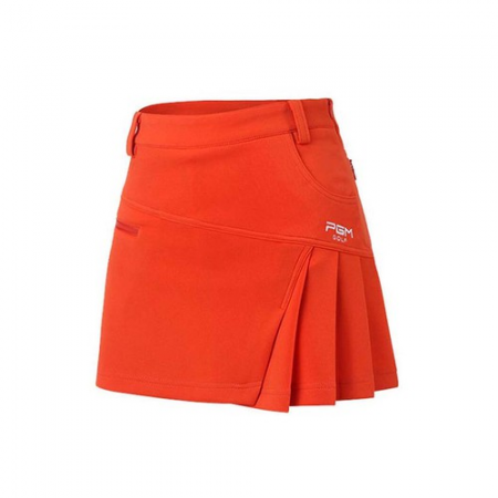 Váy Golf PGM Ladies Golf Skirt - QZ012 Màu Cam