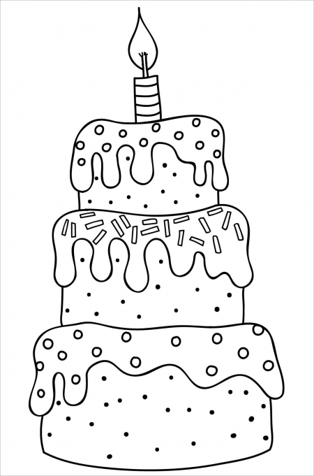 Link tải 60+ tranh tô màu bánh sinh nhật siêu đẹp và ý nghĩa