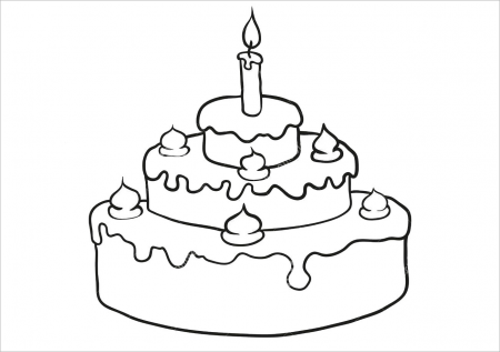 Tô màu bánh sinh nhật đẹp - Tô màu trực tuyến