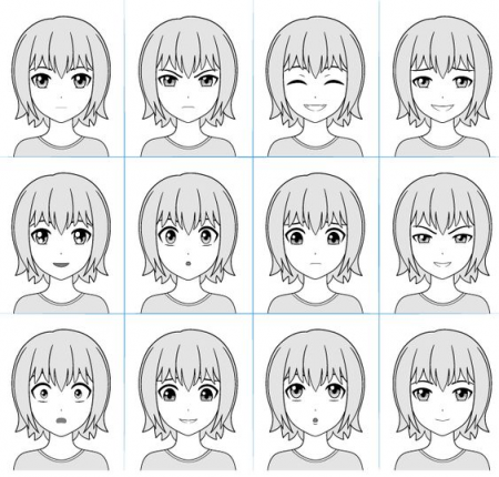 Vẽ khuôn mặt anime phồng má thật đơn giản - Vẽ Hoạt Hình