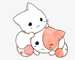 Hình vẽ mèo chibi cực đáng yêu