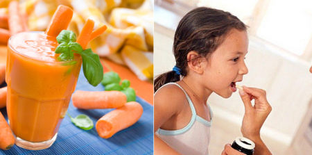 Cà rốt, nước ép cà rốt giúp bé tẩy giun, tăng cường đề kháng